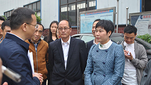 Mayor Tan came to our company for investigation and guidance.