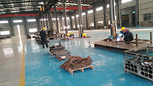 The opening ceremony of the new factory in Shaoyang city on December 2017. Focus on the production o